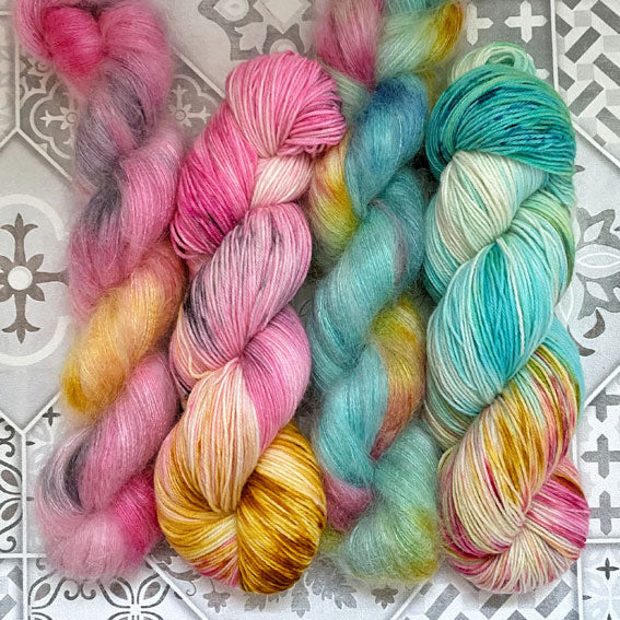 Vickevira Shawls - Flamingo & Parrotfish