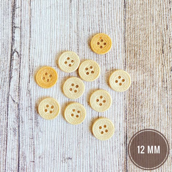 10 plastic buttons 12 mm